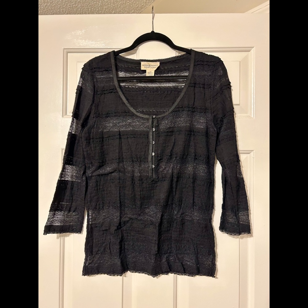 Denim and Supply Lace Top ASO Katherine Pierce